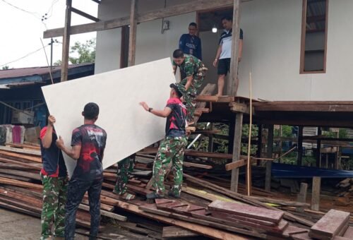 Kegiatan TMMD Ke-129 Dukung Kebersamaan di Nunukan