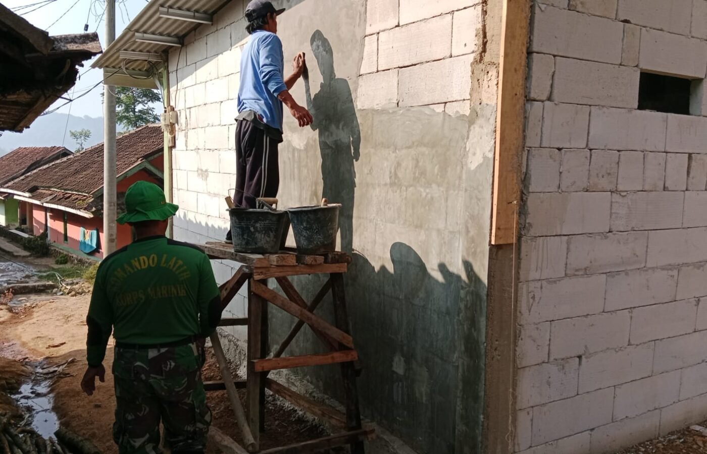 Mendukung Penyelesaian Rutilahu, Cuaca Cerah Di Desa Mekarmukti