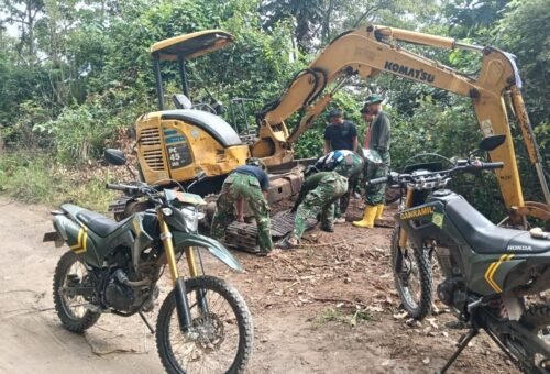 Ketersediaan Excavator Pastikan Proyek Jalan TMMD ke-129 Berjalan Lancar