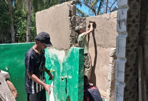 Gencarnya Pembangunan MCK Masjid di Desa Umbele Lama Menjelang Penutupan TMMD