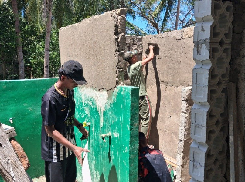 Gencarnya Pembangunan MCK Masjid di Desa Umbele Lama Menjelang Penutupan TMMD