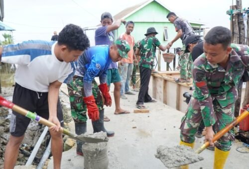 Kepulauan Umbele Menyambut Positif TMMD Ke-129 Kodim 1311/Morowali