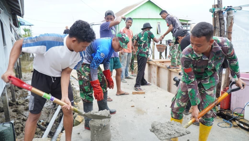 Kepulauan Umbele Menyambut Positif TMMD Ke-129 Kodim 1311/Morowali
