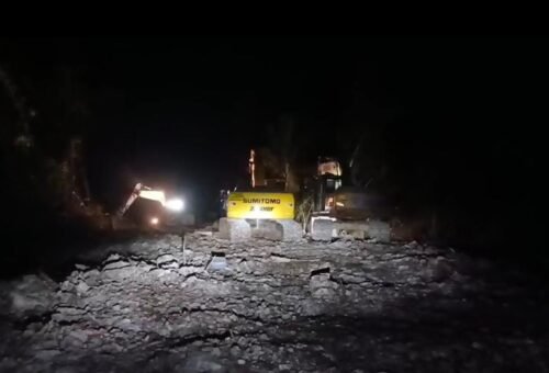 Optimisme Satgas TMMD Ke-129 Kodim 1311/Morowali di Malam Hari