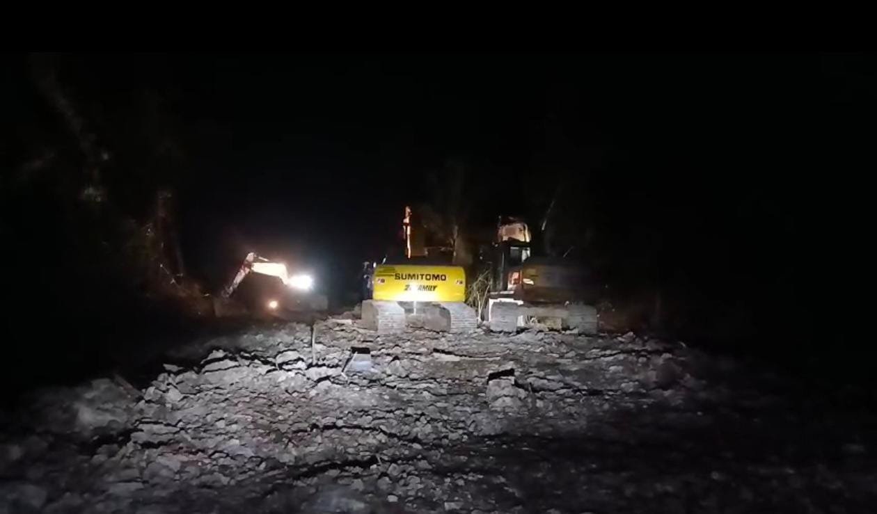Optimisme Satgas TMMD Ke-129 Kodim 1311/Morowali di Malam Hari
