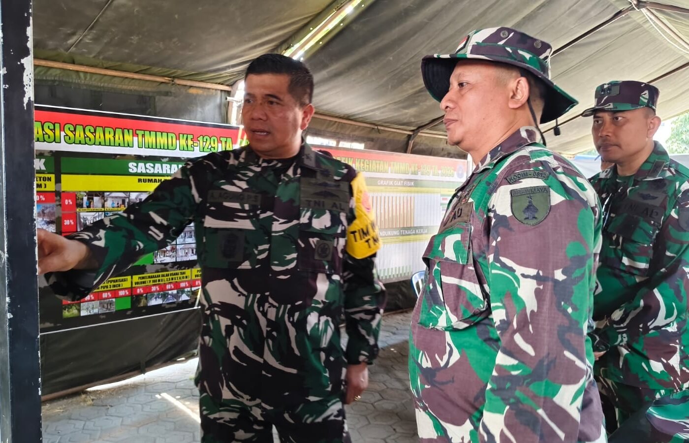 Kunjungan Waaster Kasal: TNI dan Rakyat Bersinergi untuk TMMD