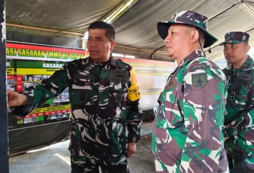Kunjungan Waaster Kasal: TNI dan Rakyat Bersinergi untuk TMMD