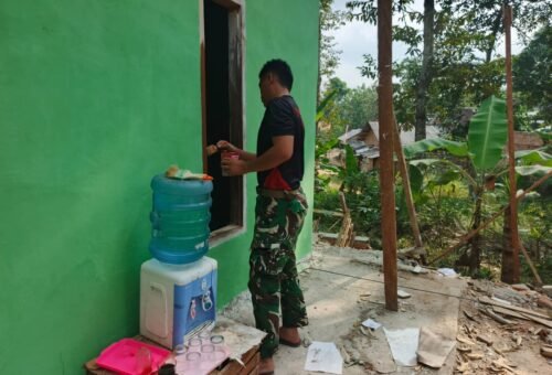 TMMD Ke-129 Kodim 0410/KBL Dorong Pembangunan, Kenyamanan Rumah Bapak Hendi Terjamin