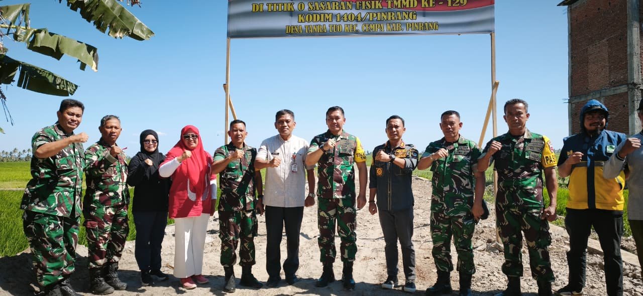 Kunjungan Wasev TMMD Ke-129 Dipimpin Marsma TNI Arifaini Nur Dwiyanto