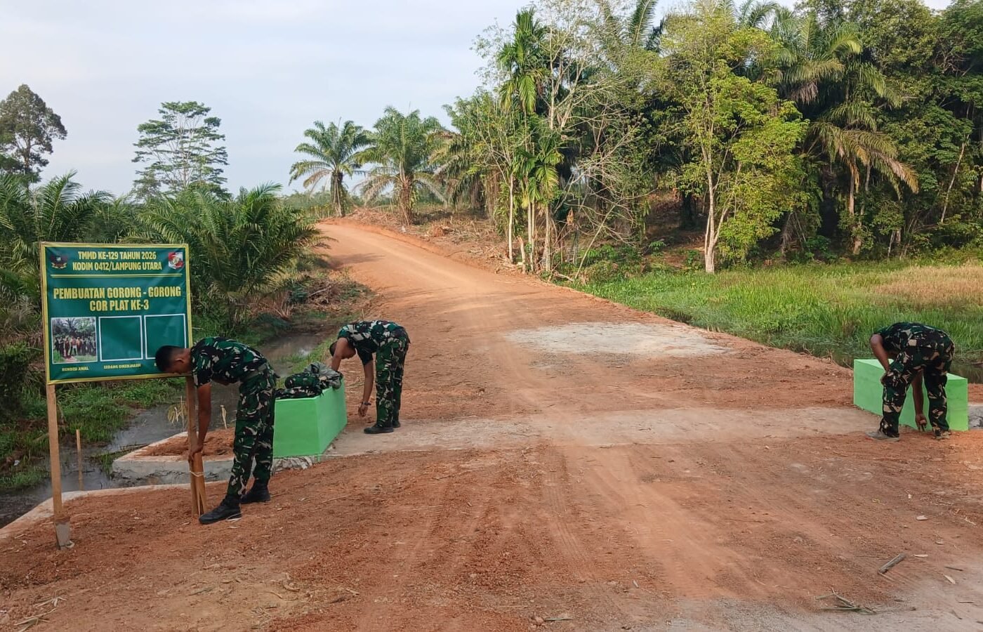 Pembangunan Gorong-Gorong TMMD Ke-129 Selesai, Masyarakat Dapat Manfaat