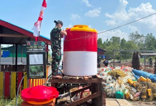 Sinergi TNI dan Masyarakat Semakin Kokoh di Akhir Pelaksanaan TMMD Desa Liang Bunyu