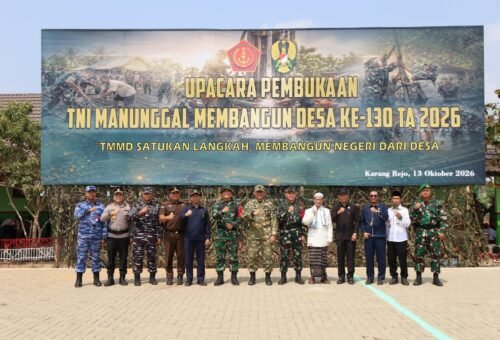 TMMD Ke-130 Kodim 1009/Tanah Laut Dimulai untuk Pembangunan Desa