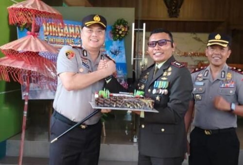 Kolaborasi TNI-Polri di Klungkung Rayakan HUT TNI Ke-81