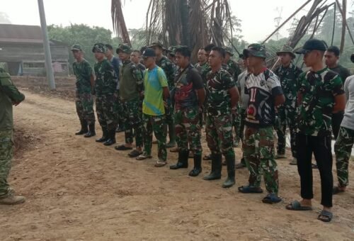 Sinergi TNI dan Masyarakat dalam Apel Pagi TMMD