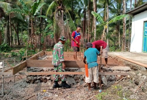 Satgas TMMD Kodim 1512/Weda Ciptakan Fasilitas Ibadah Nyaman di Kacepi