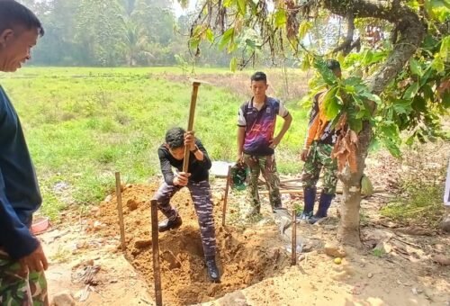 Pembangunan MCK di Desa Leboni Dimulai oleh TMMD Reguler ke-130 Kodim 1307/Poso