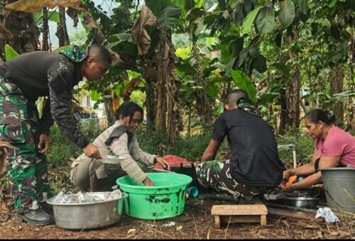 Kehangatan Hubungan TNI dan Warga Melalui Program TMMD di Ambon