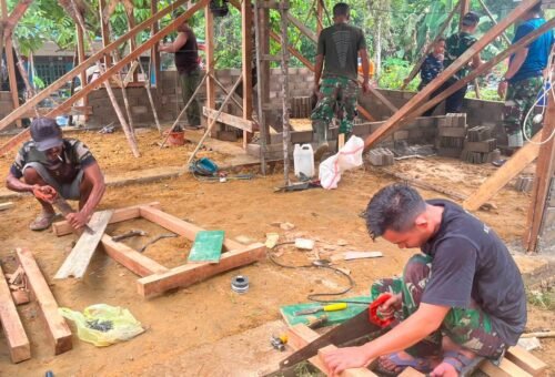 Satgas TMMD Landak: Membangun Rumah dan Menciptakan Harapan bagi Ibu Suhanim