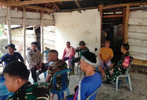 Kegiatan Komsos Anggota Satgas TMMD ke-130 di Poso