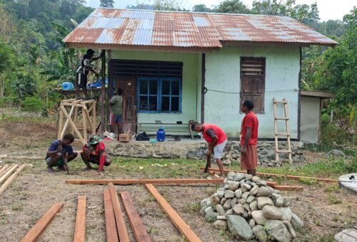 Rehabilitasi RTLH TMMD ke-130 Didorong oleh Semangat Kebersamaan