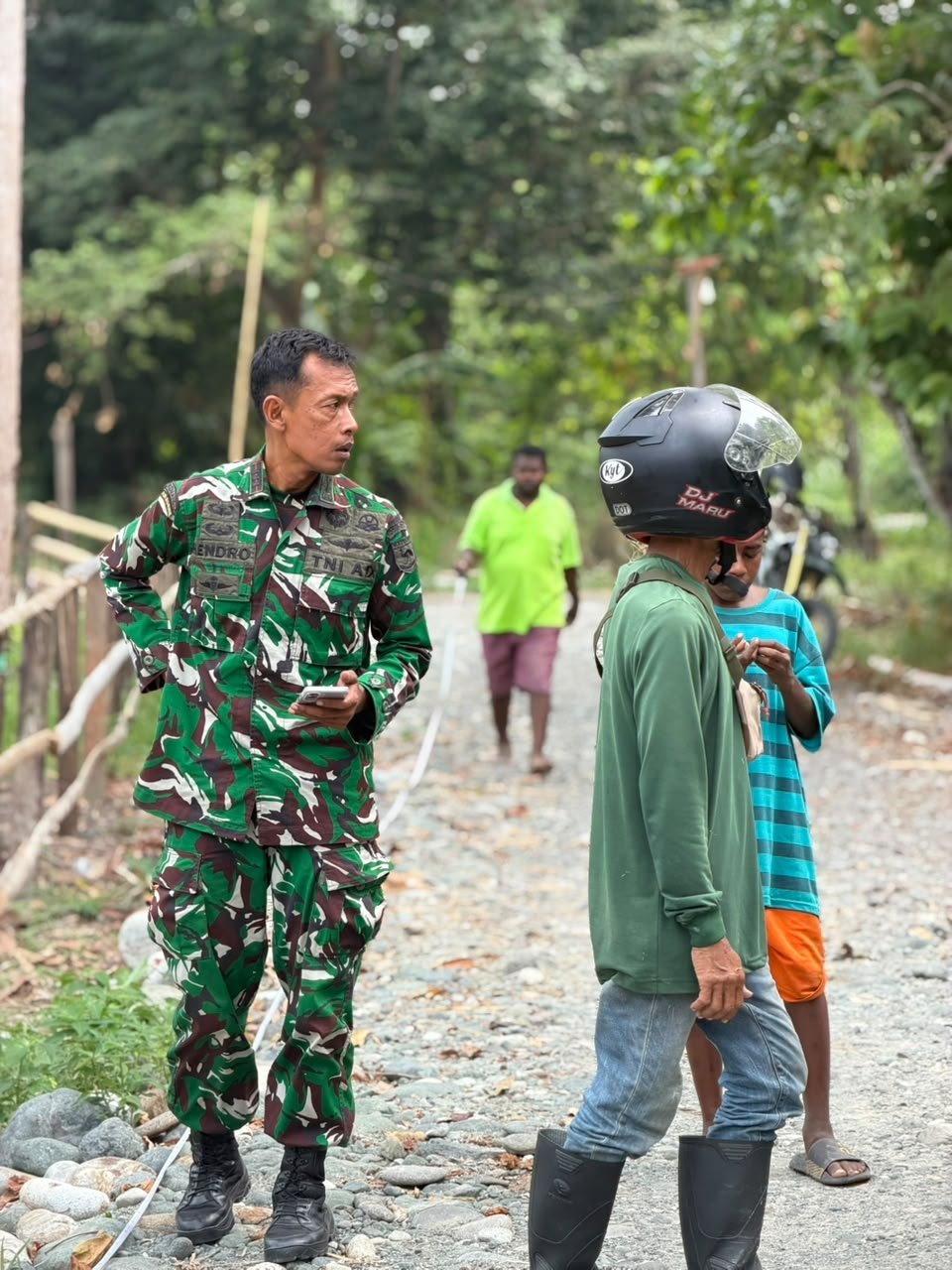 Pembangunan Jalan Akses Warga Melalui TMMD ke-130, Wadan Satgas Cek Langsung Lokasi