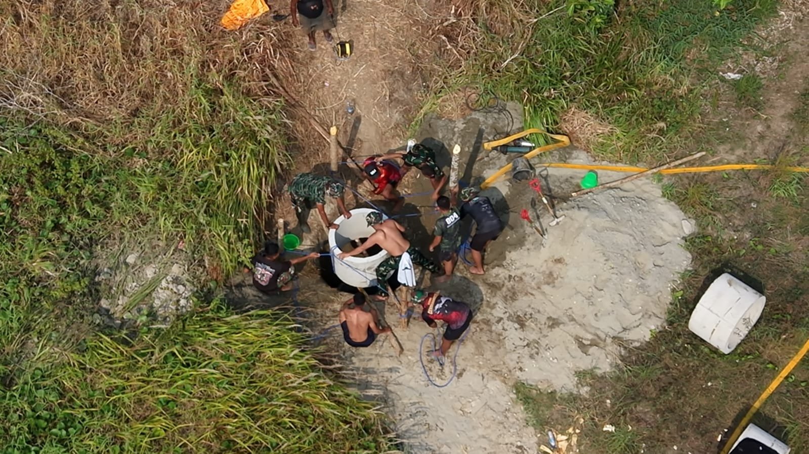 Puskesmas Wanggar Sari Dapatkan Akses Air Bersih Berkat Sumur TMMD Ke-130
