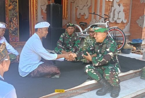 Kunjungan Duka Kodim Klungkung Atas Meninggalnya Ayah Prajurit