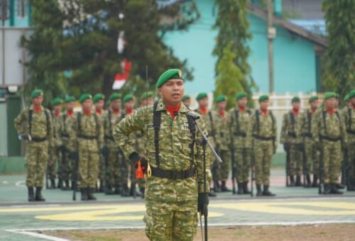 Upacara HUT ke-81 TNI oleh Korem 102/Panju Panjung, Tingkatkan Semangat Sinergi