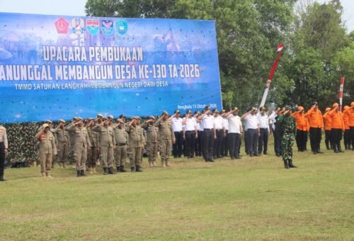 Pembukaan Resmi TMMD ke-130 Kodim 0407/Kota Bengkulu, Pemkot Khususnya Berikan Dukungan Penuh